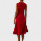 MARISSA™ –  Elegant Wrap-Style Sleeveless Dress