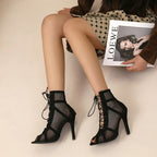 GAYLE™ – Elegant Mesh High Heels